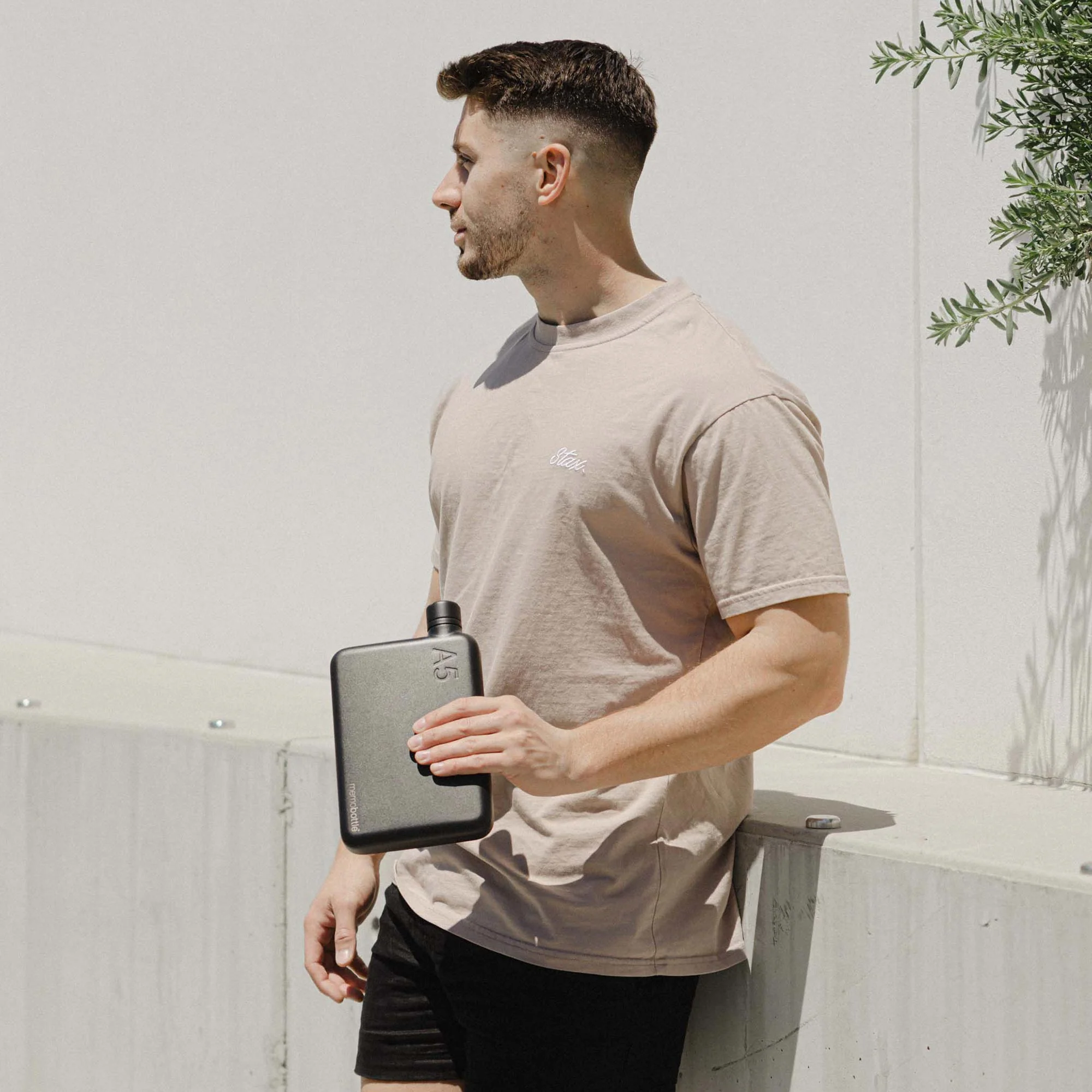 A5 Stainless Steel memobottle (Black) - Image 4