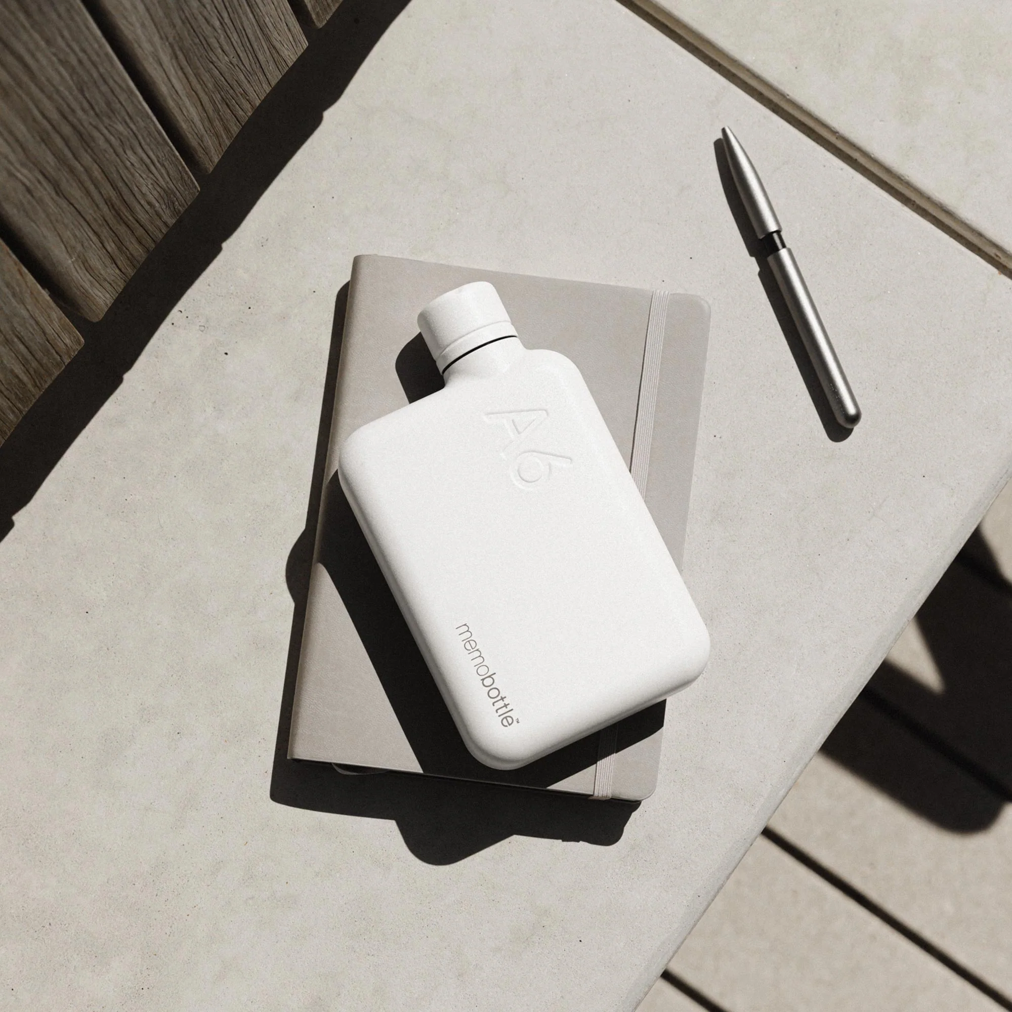 A6 Stainless Steel memobottle (White) - Image 3