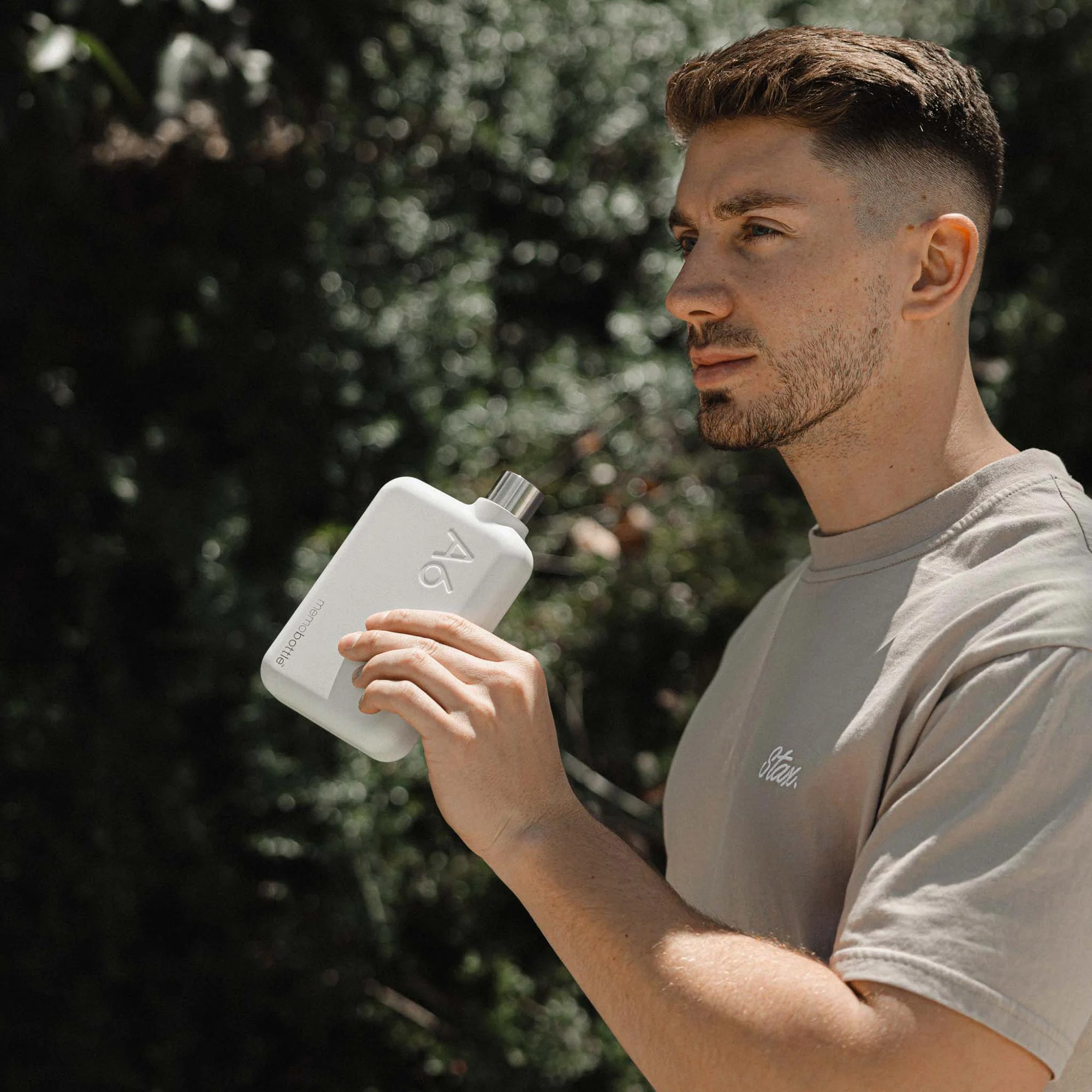 A6 Stainless Steel memobottle (White) - Image 4